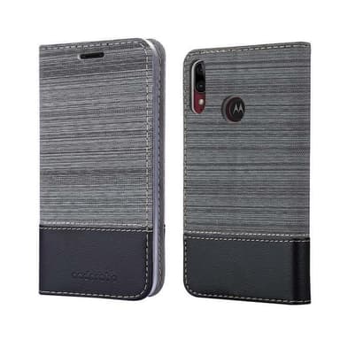 Motorola MOTO E6 PLUS Plånboksfodral Skal (Grå)