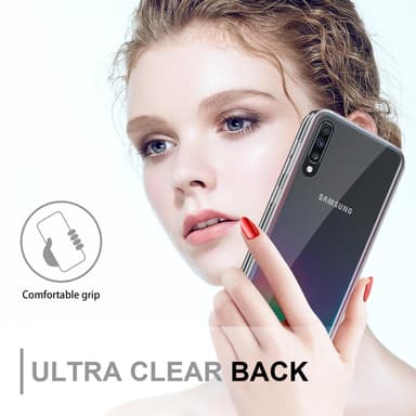Skal Samsung Galaxy A70e Fodral Case (Transparent)
