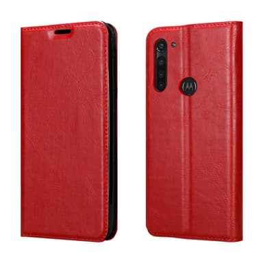 Motorola MOTO G8 POWER LITE Skal Fodral Case (Röd)