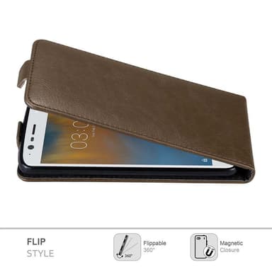 Nokia 3 2017 Flipfodral Skal (Brun)