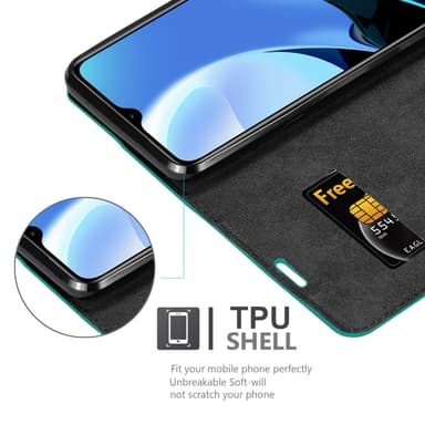 Xiaomi RedMi 9T / POCO M3 Skal Fodral Case (Turkos)
