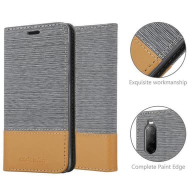 Sony Xperia 10 II Plånboksfodral Skal (Grå)