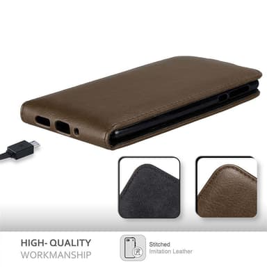 Nokia 3 2017 Flipfodral Skal (Brun)