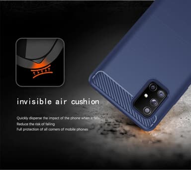 Samsung Galaxy A71 4G Skal Fodral Case (Blå)
