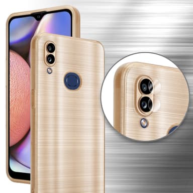 Samsung Galaxy A10s / M01s Skal Fodral Case (Guld)