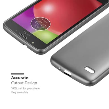 Skal Motorola MOTO E4 Fodral Case (Grå)