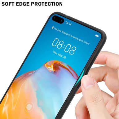 Huawei P40 Skal Fodral Case (Svart)