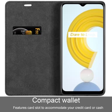 Realme C21 Skal Fodral Case (Svart)