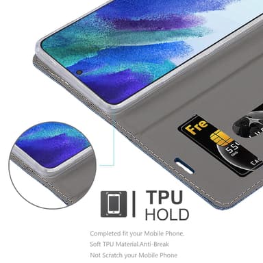 Samsung Galaxy S22 PLUS Plånboksfodral Skal (Blå)