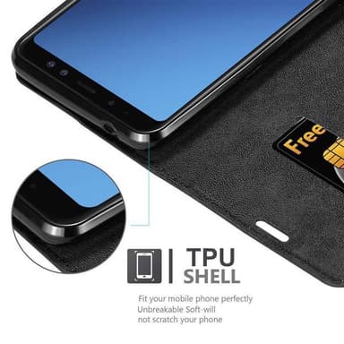 Samsung Galaxy A8 2018 Skal Fodral Case (Svart)