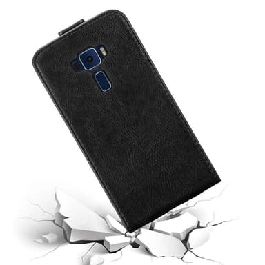 Asus ZenFone 3 (5.2 tum) Flipfodral Skal (Svart)