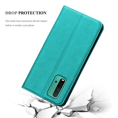 Xiaomi RedMi 9T / POCO M3 Skal Fodral Case (Turkos)