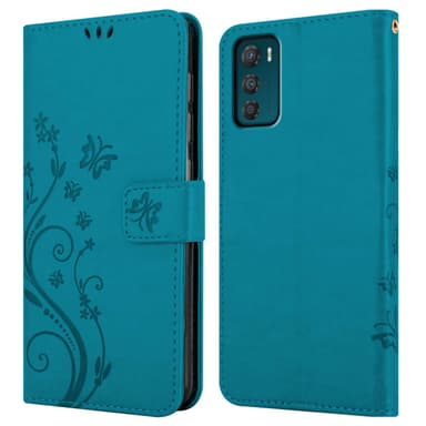 Motorola MOTO G42 Plånboksfodral Skal (Blå)