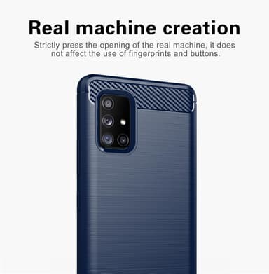 Samsung Galaxy A71 4G Skal Fodral Case (Blå)