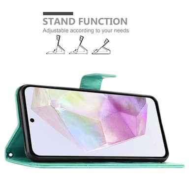 Samsung Galaxy A35 Plånboksfodral Skal (Turkos)