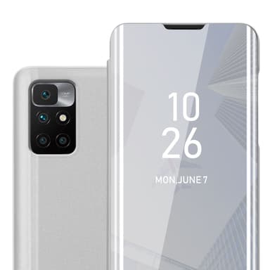 Xiaomi RedMi 10 Plånboksfodral Skal (Silver)