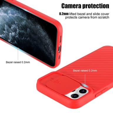iPhone 11 PRO MAX Skal Fodral Case (Röd)