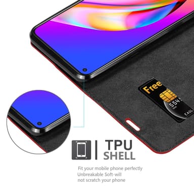 Oppo A94 5G Skal Fodral Case (Röd)