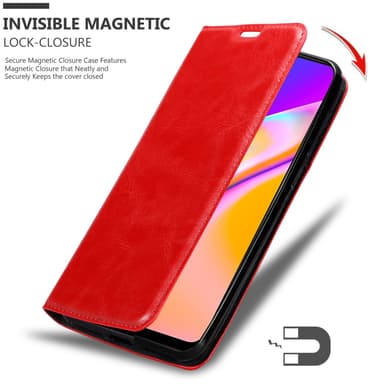 Oppo A94 5G Skal Fodral Case (Röd)