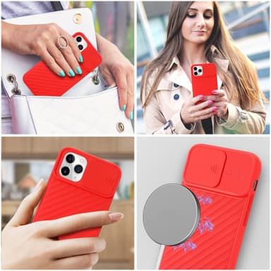 iPhone 11 PRO MAX Skal Fodral Case (Röd)