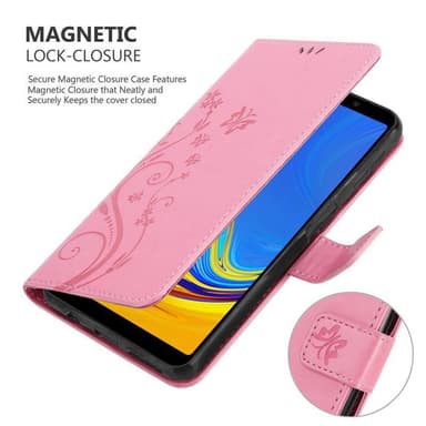 Samsung Galaxy A7 2018 Plånboksfodral Skal (Rosa)