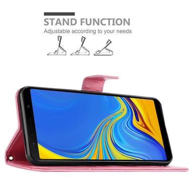 Samsung Galaxy A7 2018 Plånboksfodral Skal (Rosa)
