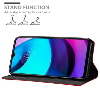 Motorola MOTO E20 / E30 / E40 Skal Fodral Case (Röd)