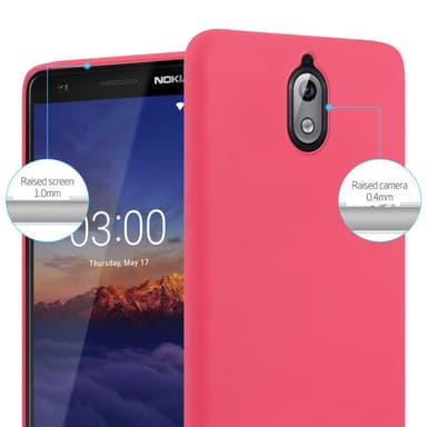 Skal Nokia 3.1 Fodral Case (Röd)