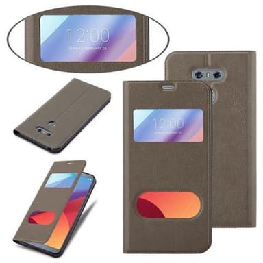 LG G6 Plånboksfodral Skal (Brun)