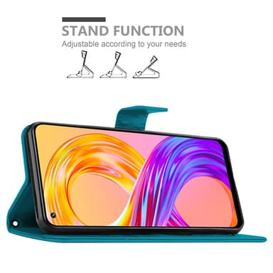 Realme 8 4G / 8 PRO Plånboksfodral Skal (Blå)