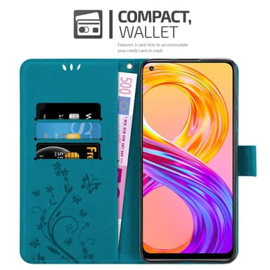 Realme 8 4G / 8 PRO Plånboksfodral Skal (Blå)