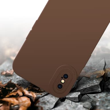 iPhone X / XS Skal Fodral Case (Brun)