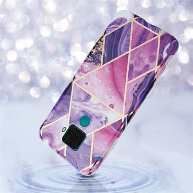 Huawei MATE 30 LITE Plånboksfodral Skal (Lila)