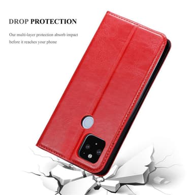 Google PIXEL 5 XL Skal Fodral Case (Röd)