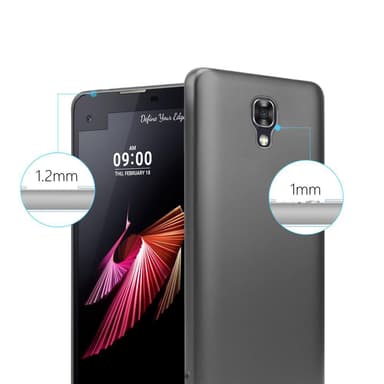 Skal LG X SCREEN Fodral Case (Grå)