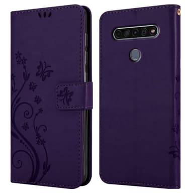 LG K61 Plånboksfodral Skal (Lila)