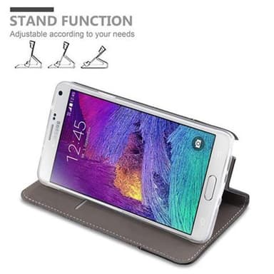 Samsung Galaxy NOTE 4 Plånboksfodral Skal (Grå)