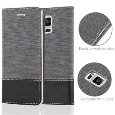 Samsung Galaxy NOTE 4 Plånboksfodral Skal (Grå)
