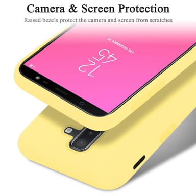 Samsung Galaxy A6 PLUS 2018 Skal Fodral Case (Gul)