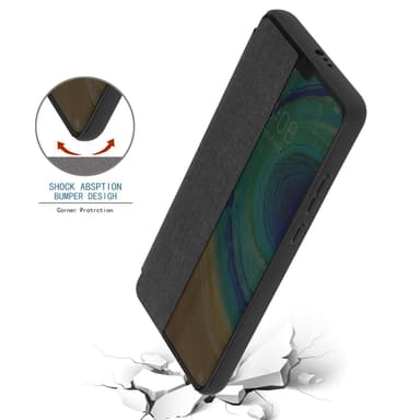 Huawei MATE 30 Plånboksfodral Skal (Svart)