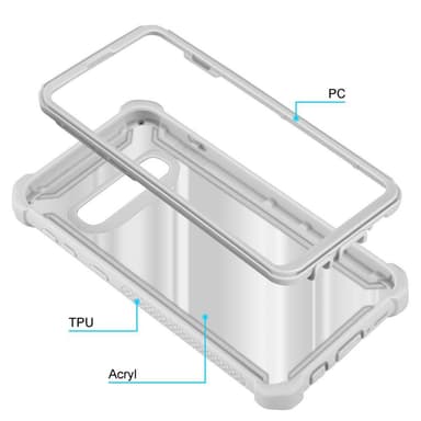 Samsung Galaxy S10 PLUS Skal Fodral Case (Grå)