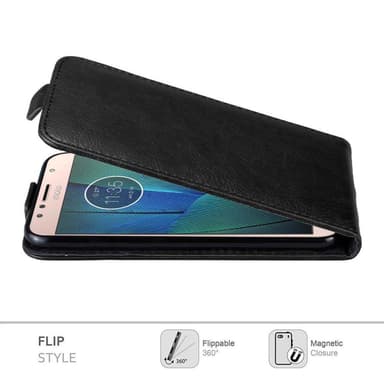 Motorola MOTO G5S PLUS Flipfodral Skal (Svart)