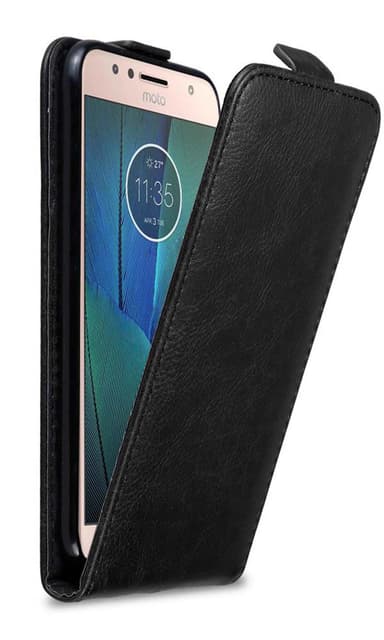 Motorola MOTO G5S PLUS Flipfodral Skal (Svart)