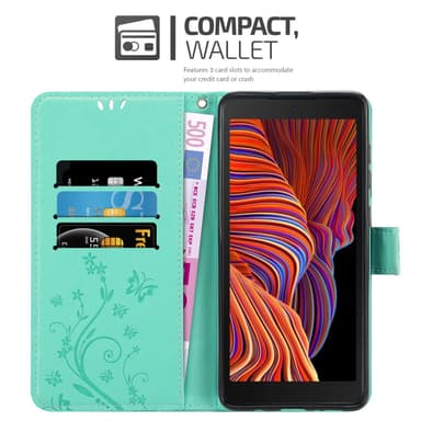 Samsung Galaxy XCover 5 Plånboksfodral Skal (Turkos)