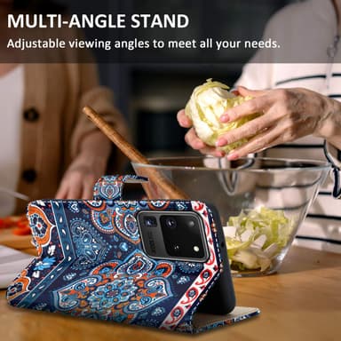 Samsung Galaxy S20 ULTRA Plånboksfodral Skal (Blå)