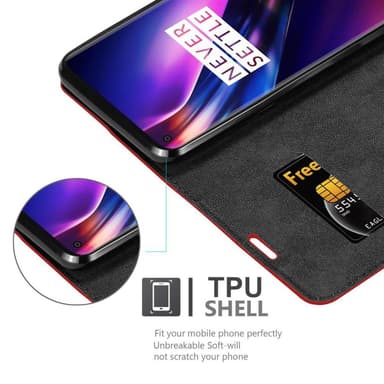OnePlus 8 Skal Fodral Case (Röd)
