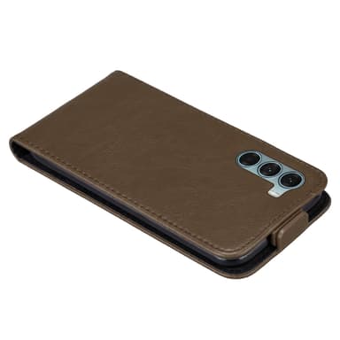 Motorola MOTO G200 5G Flipfodral Skal (Brun)