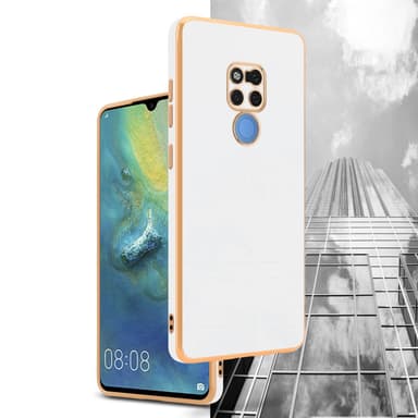 Huawei MATE 20 Skal Fodral Case (Vit)