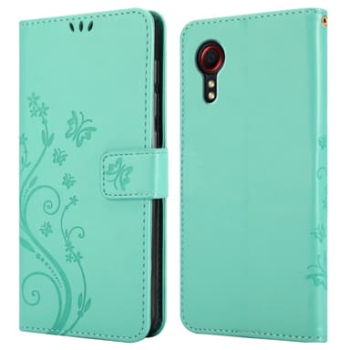 Samsung Galaxy XCover 5 Plånboksfodral Skal (Turkos)