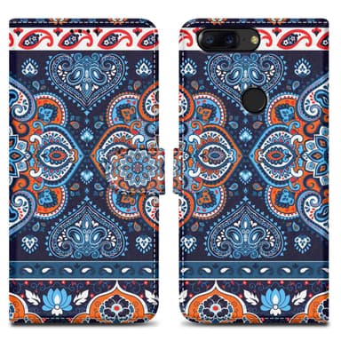 OnePlus 5T Plånboksfodral Skal (Blå)